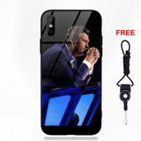 Blake Shelton Soft TPU Frame Tempered Glass Cell Phone Case For Apple iPhone X XS Max XR 5 5C 5S SE 6 6S 7 8 Plus
