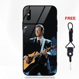 Blake Shelton Soft TPU Frame Tempered Glass Cell Phone Case For Apple iPhone X XS Max XR 5 5C 5S SE 6 6S 7 8 Plus