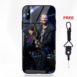 Blake Shelton Soft TPU Frame Tempered Glass Cell Phone Case For Apple iPhone X XS Max XR 5 5C 5S SE 6 6S 7 8 Plus
