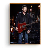Blake Shelton Silk Fabric Poster And Print Wall Art Picture Painting Home Decor