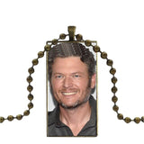 EJ Glaze For Women Choker Blake Shelton Brand Bronze Color Jewelry Fashion Statement Necklace Glass Necklaces Pendants